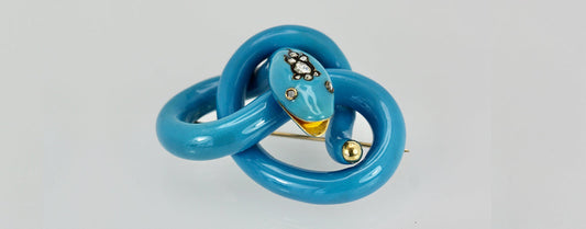 Antique Snake Brooch