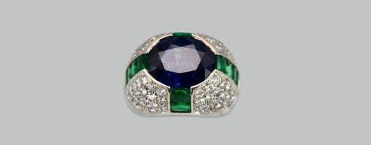 The enduring brilliance of Bulgariβs Trombino Sapphire Emerald Diamond Ring that redefines timeless luxury
