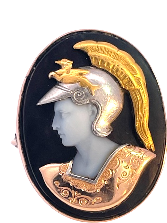 Hardstone Cameo Ring of Althena