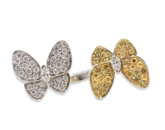 Van Cleef Double Butterfly Ring