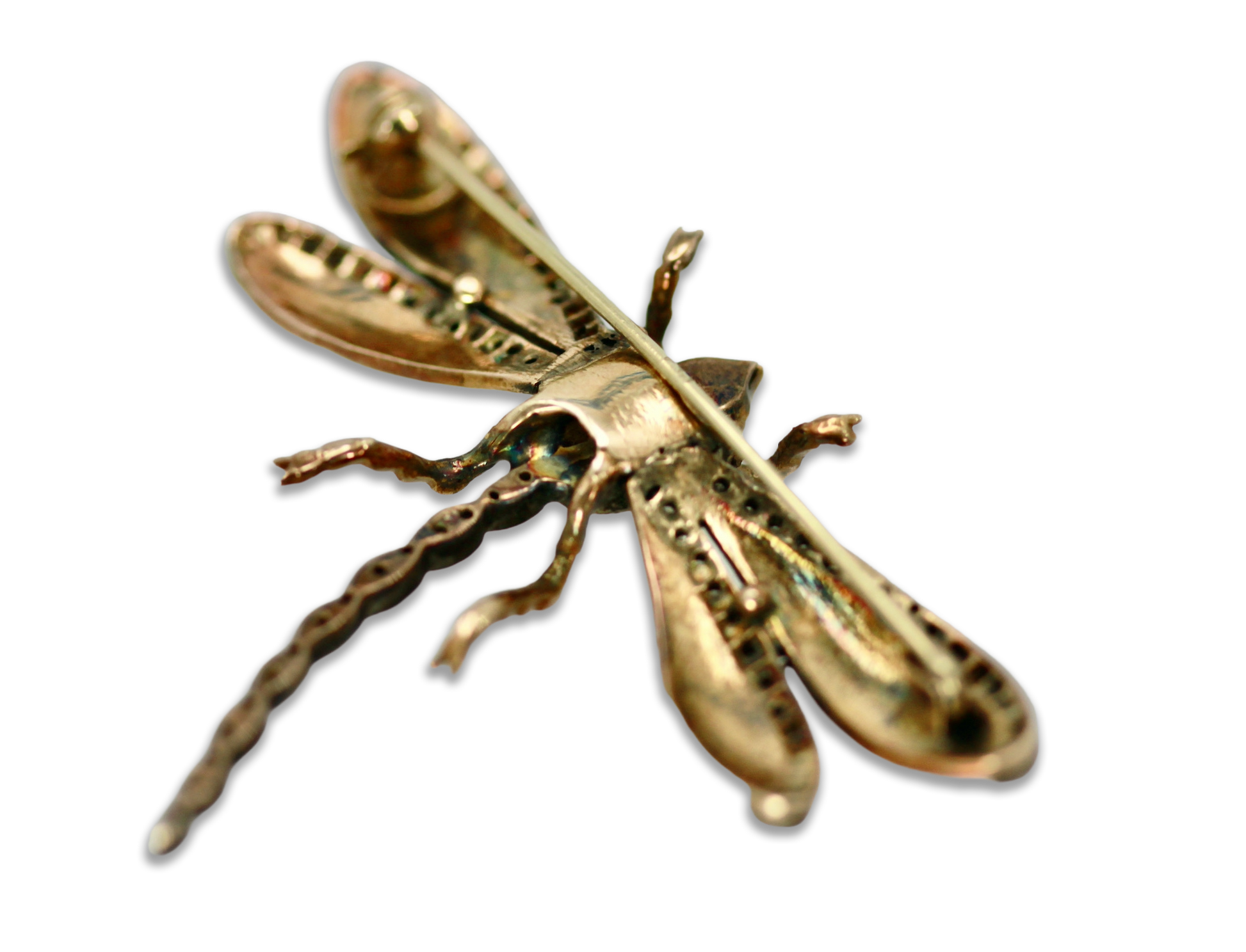 14K gold pastel butterfly