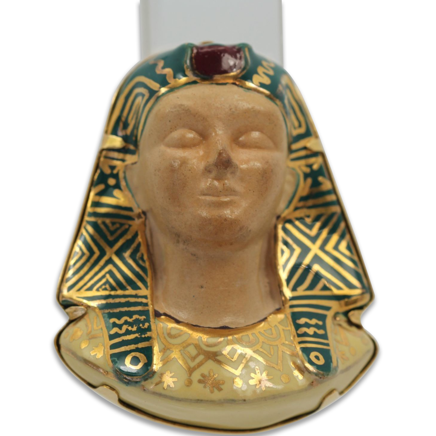 Huge Egyptian Revival Pharaoh Brooch 18K