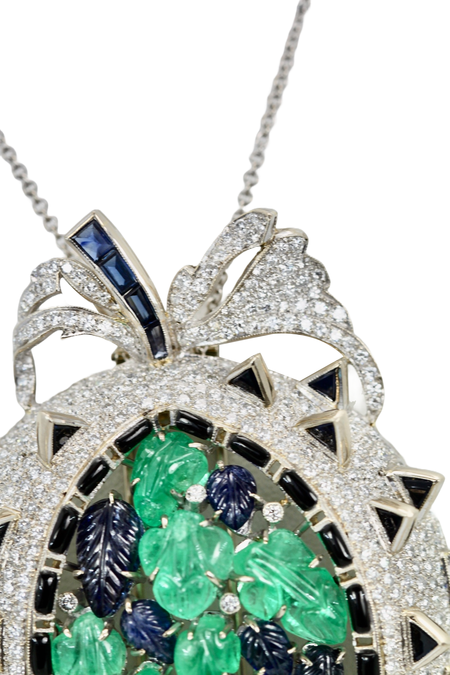 18K convertible brooch pendant