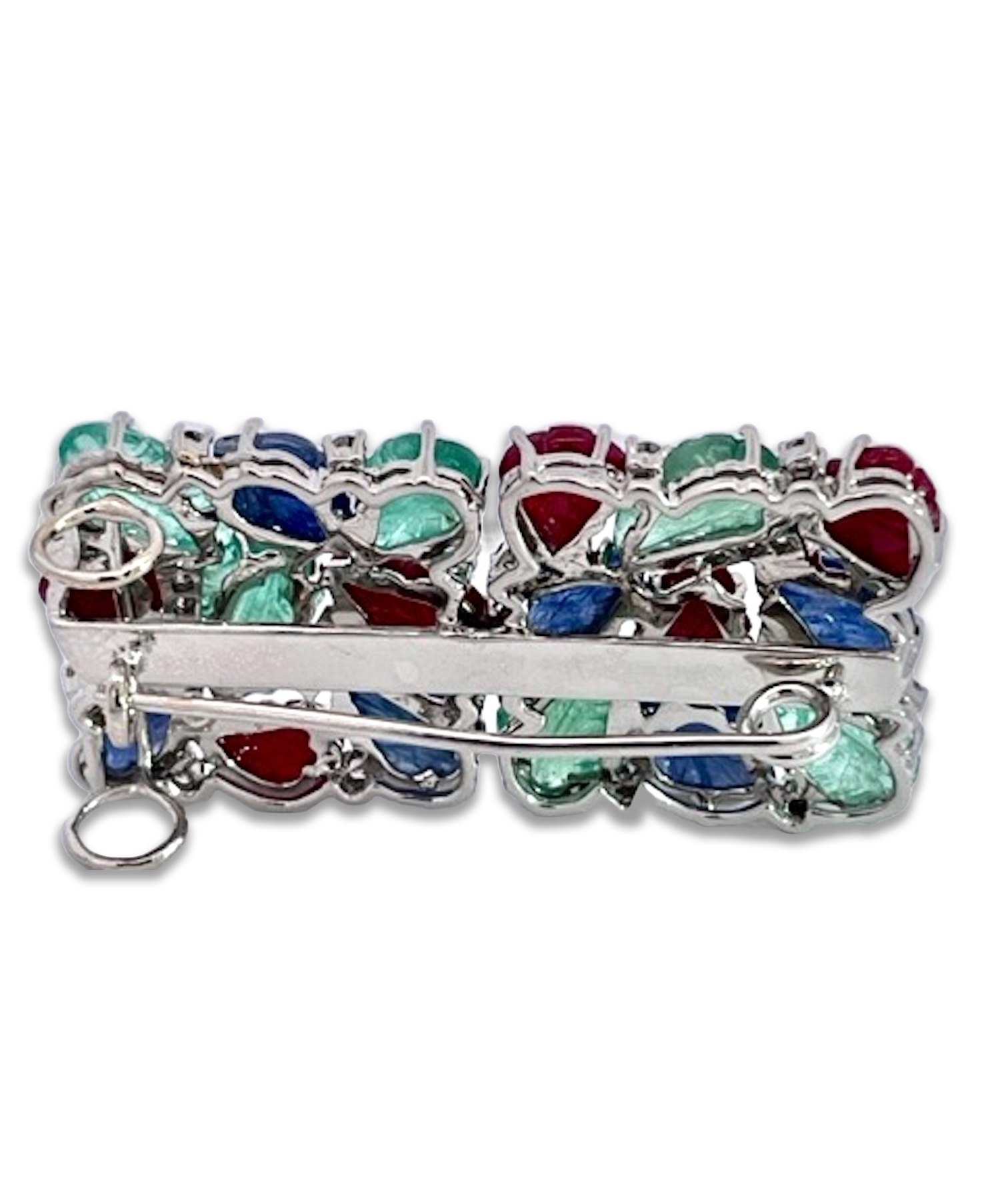 Multicolored gemstone Brooch