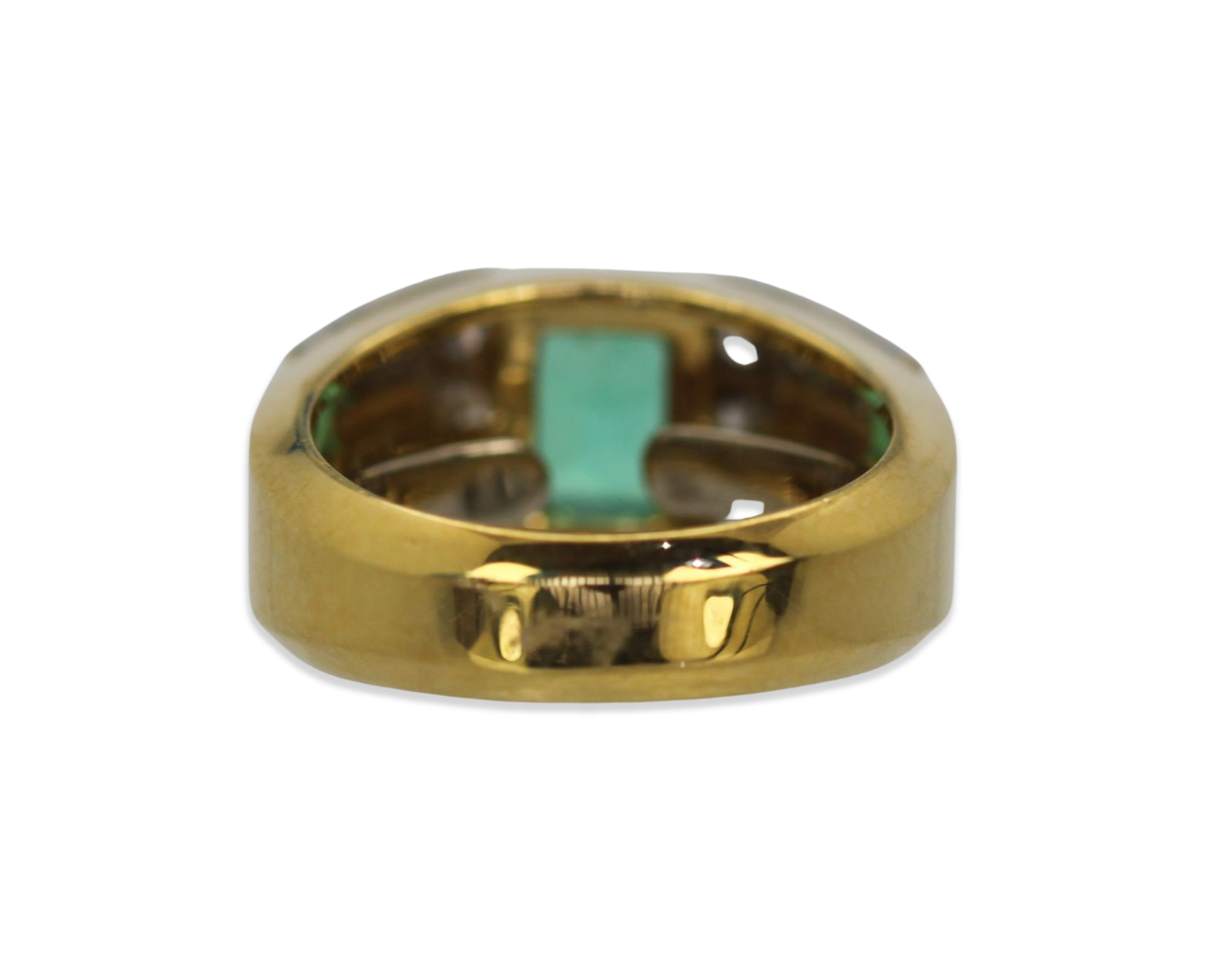 David Webb Emerald Diamond Ring