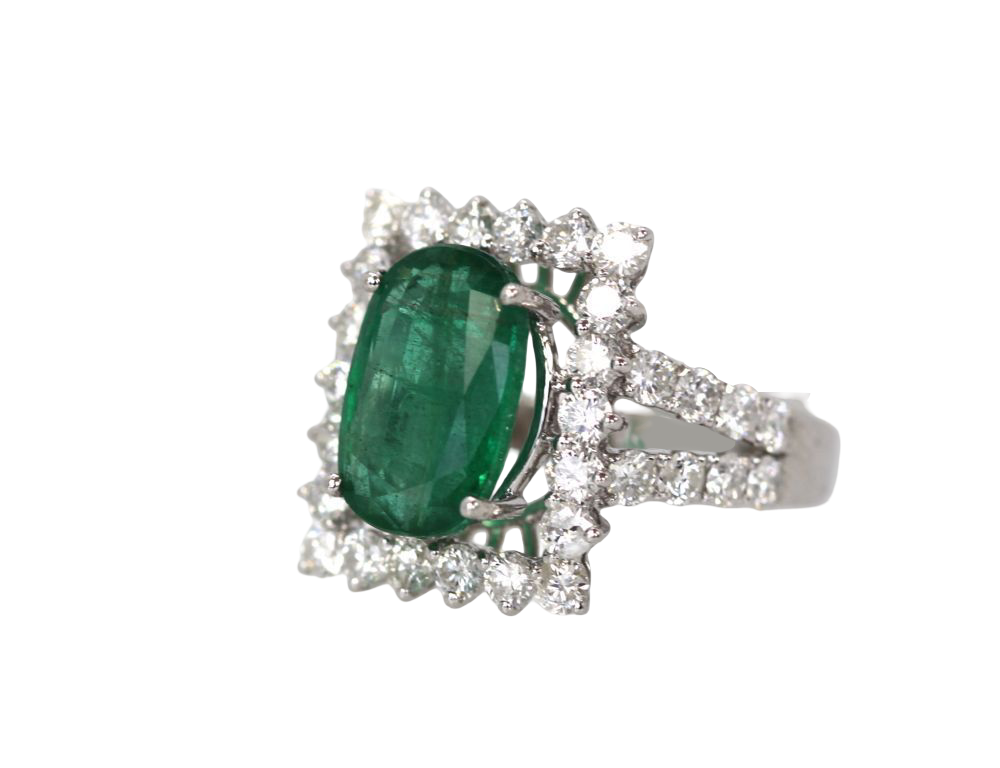 Emerald Diamond Ring