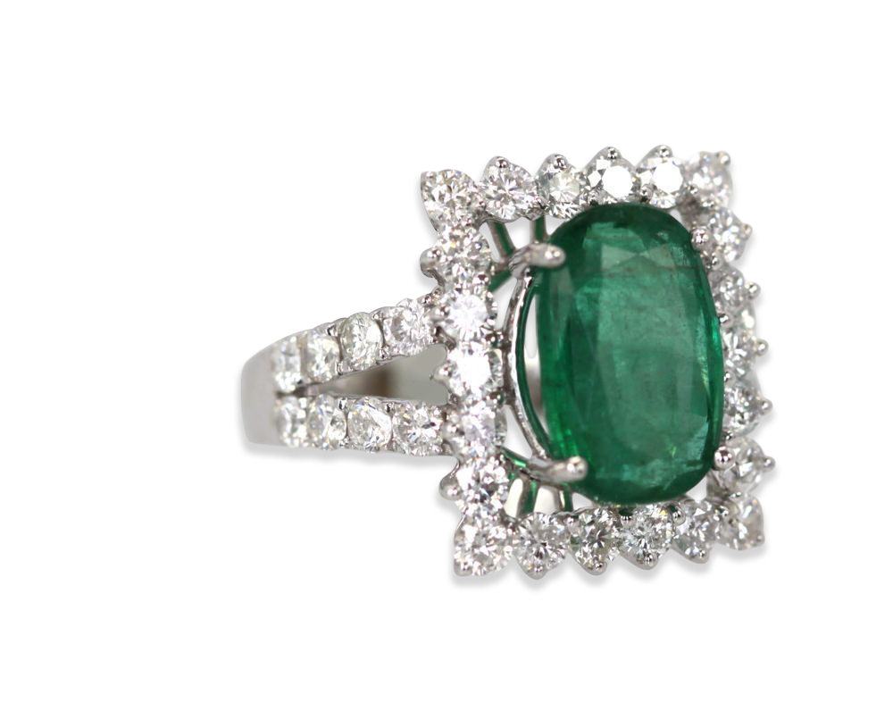 Emerald Diamond Ring