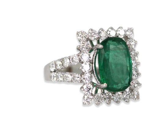 Emerald Diamond Ring