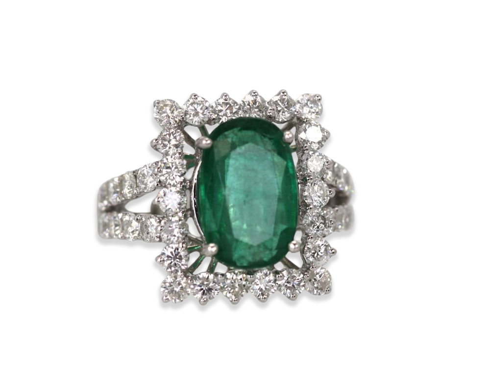 Emerald Diamond Ring
