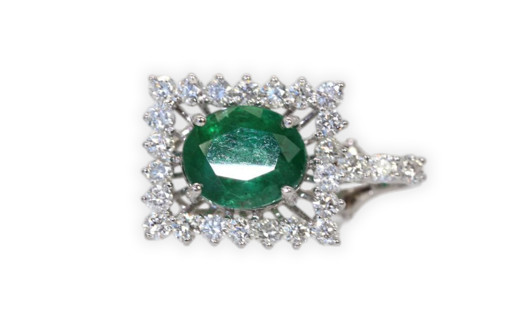 Emerald Diamond Earrings