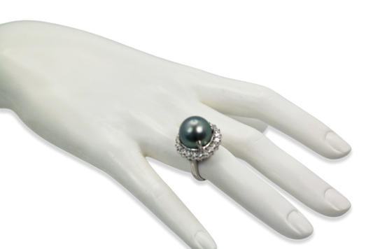 Tahitian Black South Sea Pearl Ring