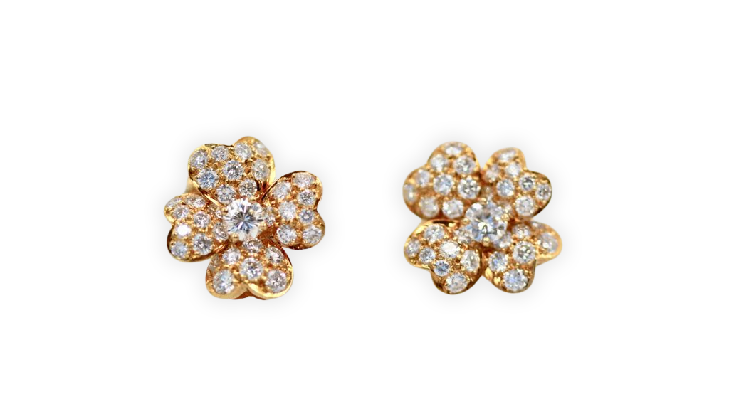 Van Cleef Cosmos Diamond Earrings