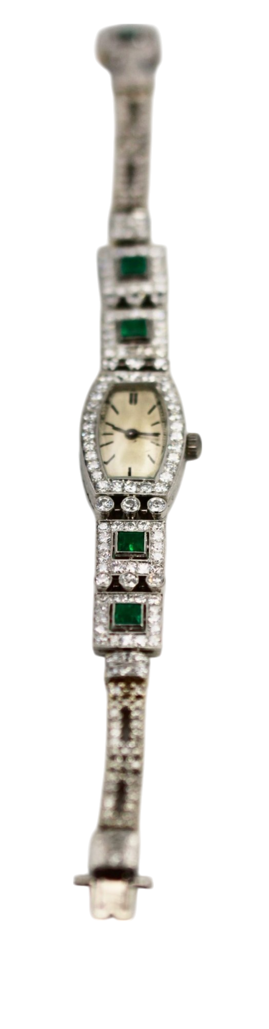 Diamond Platinum Ladies strap watch