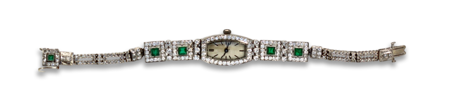  Diamond Platinum Ladies strap watch