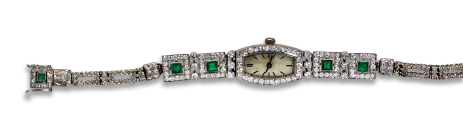 Deco Emerald Ladies strap watch
