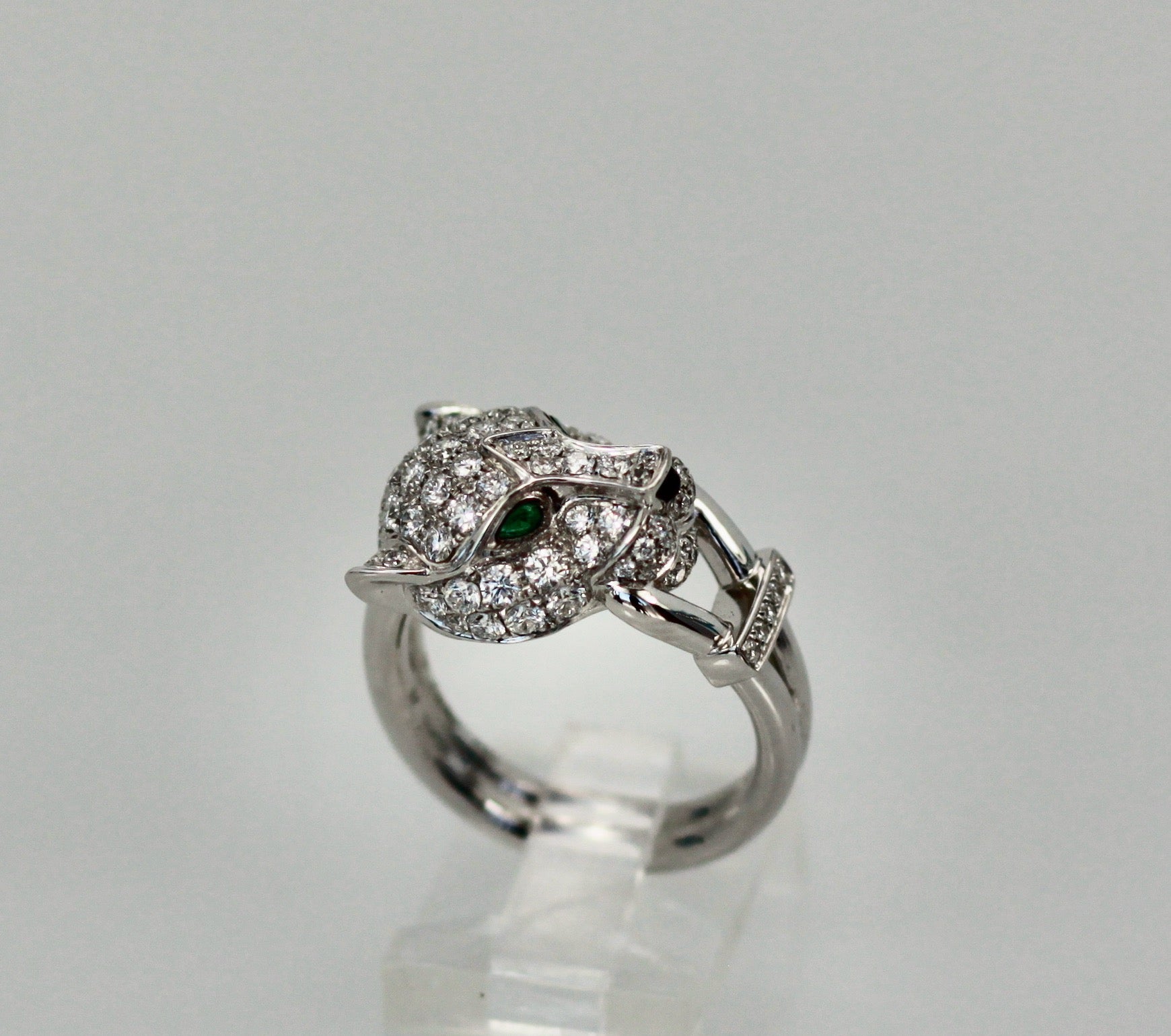 Cartier Diamond Panthere Head Ring