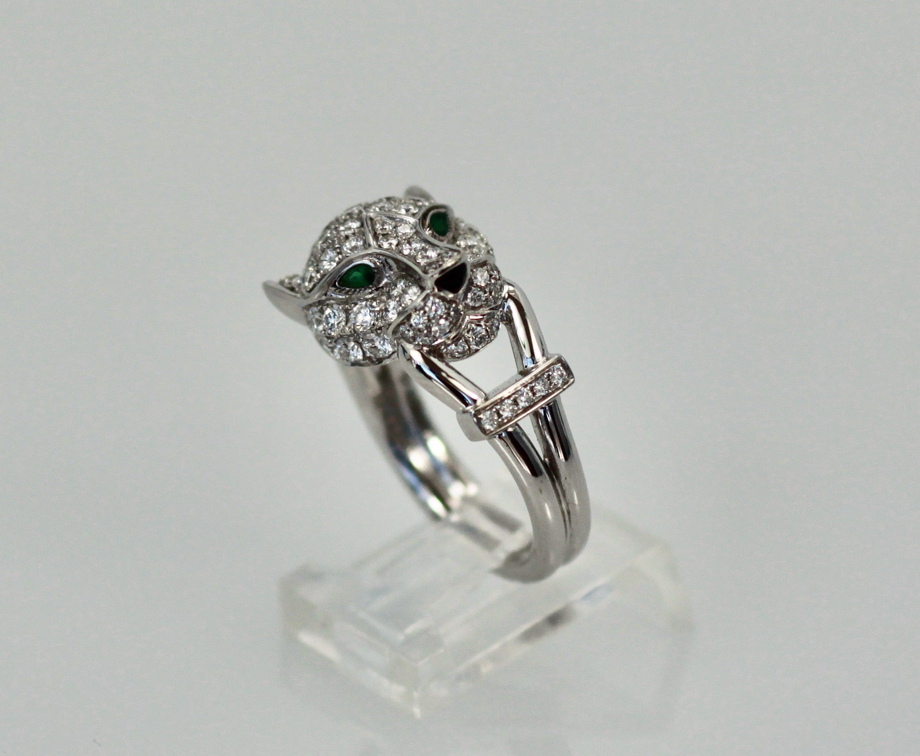Cartier Diamond Panthere Head Ring