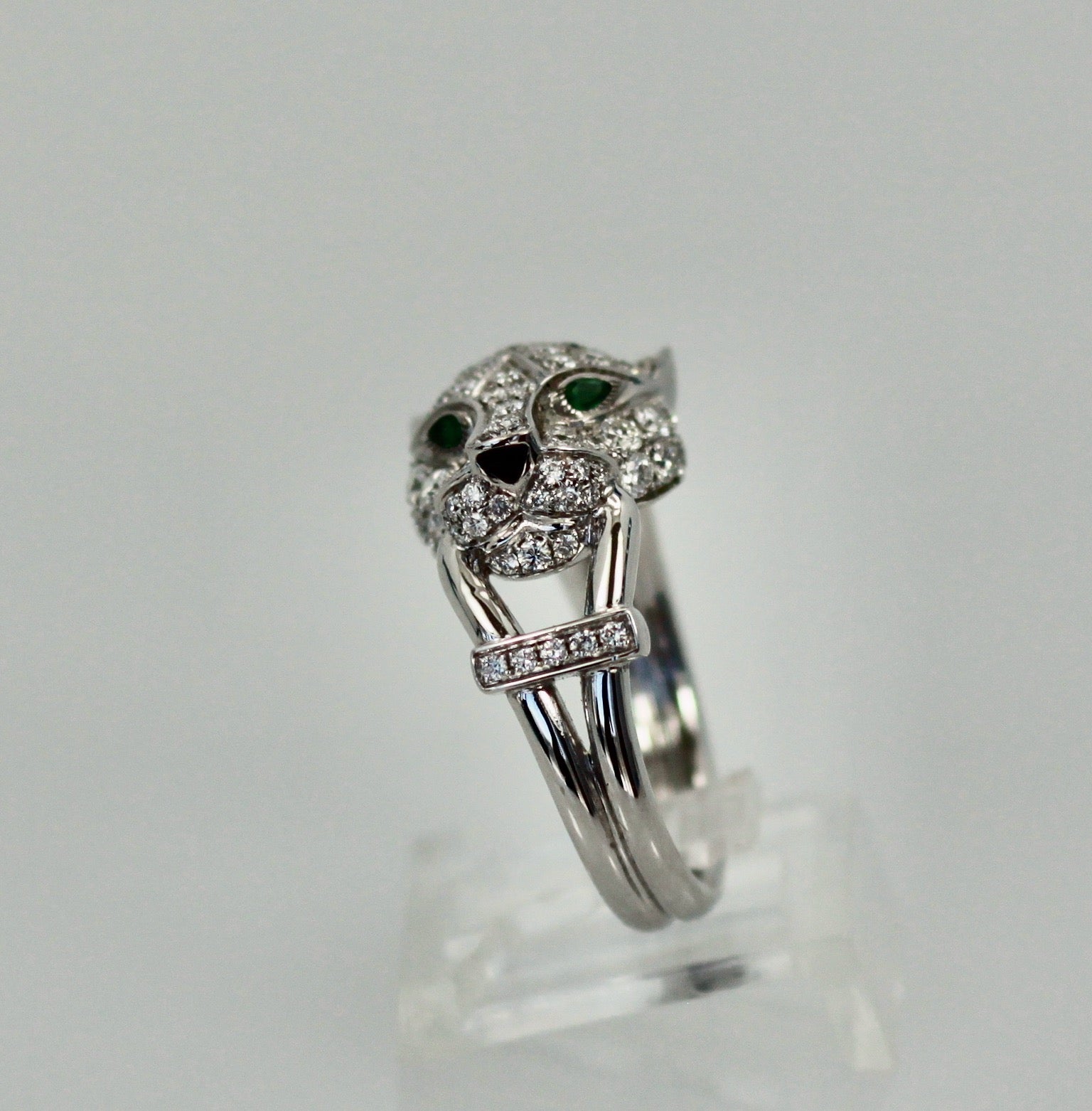 Cartier Diamond Panthere Head Ring
