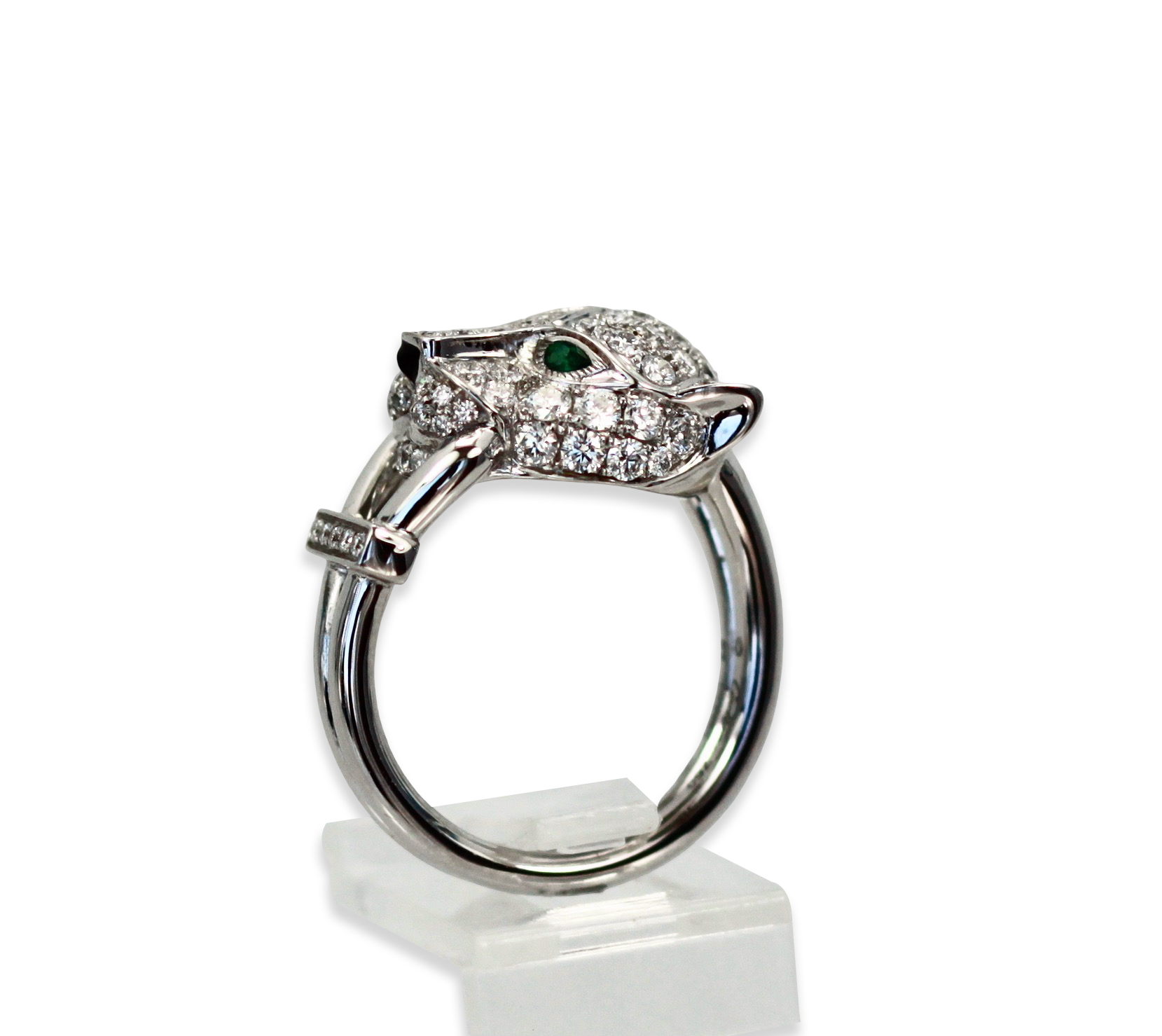 Cartier Diamond Panthere Head Ring