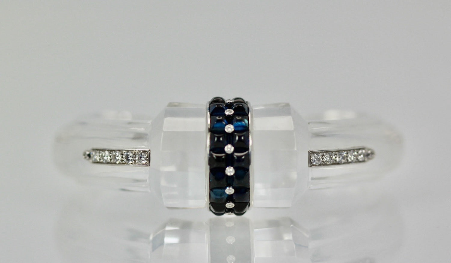 Rock Crystal Sapphire Bracelet