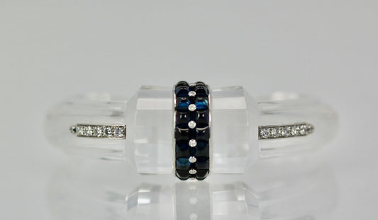Rock Crystal Sapphire Bracelet
