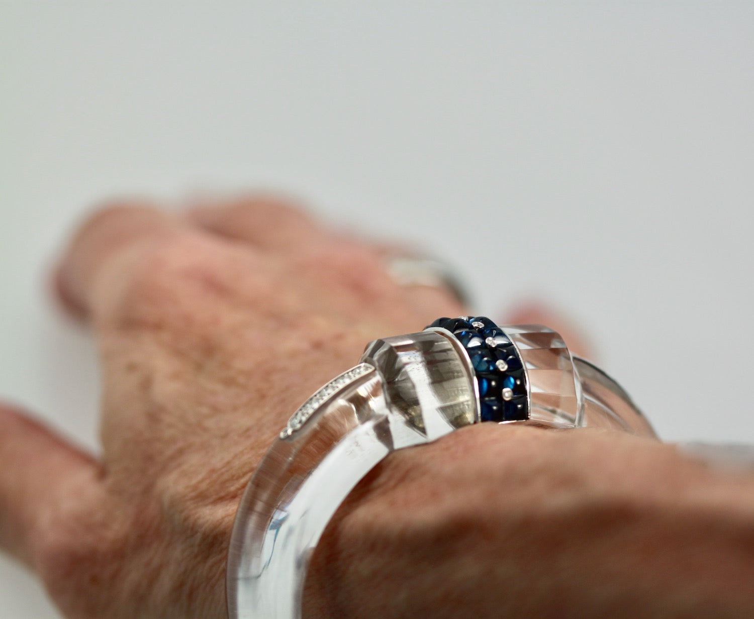 Crystal Bracelet with Sapphire