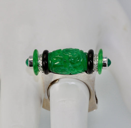 Cabochon Emerald Ring