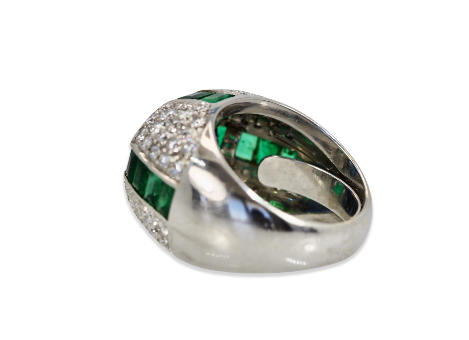 Bulgari Trombino Sapphire Emerald Diamond Ring