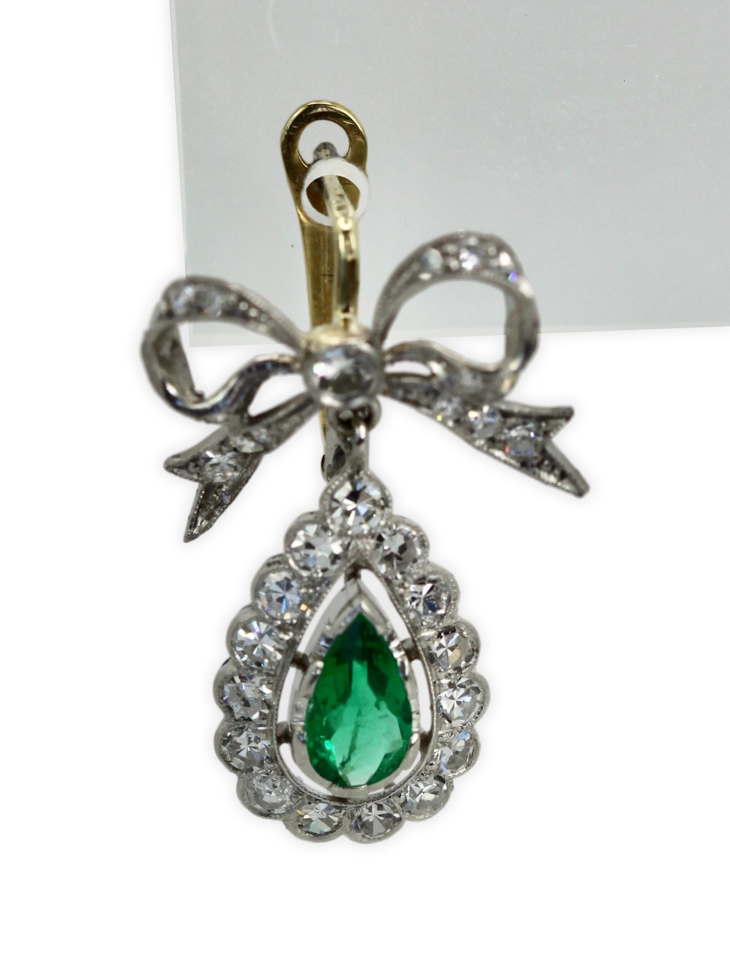 earrings with green gemstones