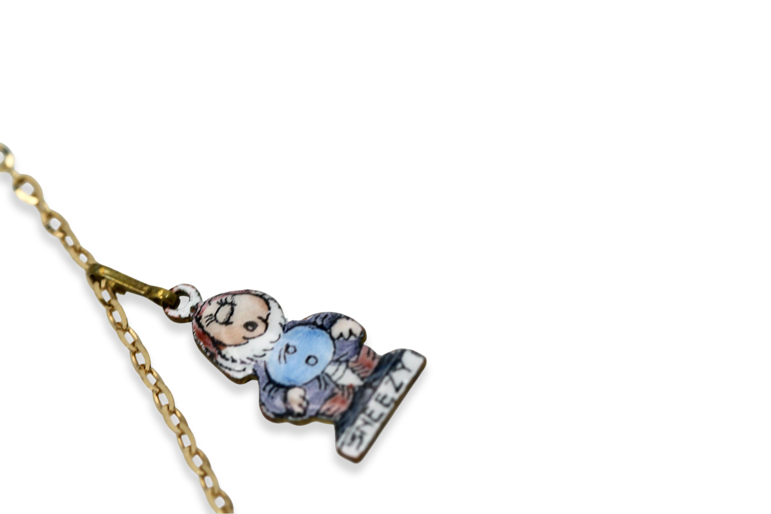 Snow White 18K gold necklace