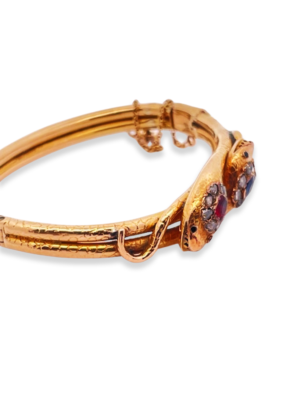 Antique Snake Bracelet Double head and body 18K 1880's
