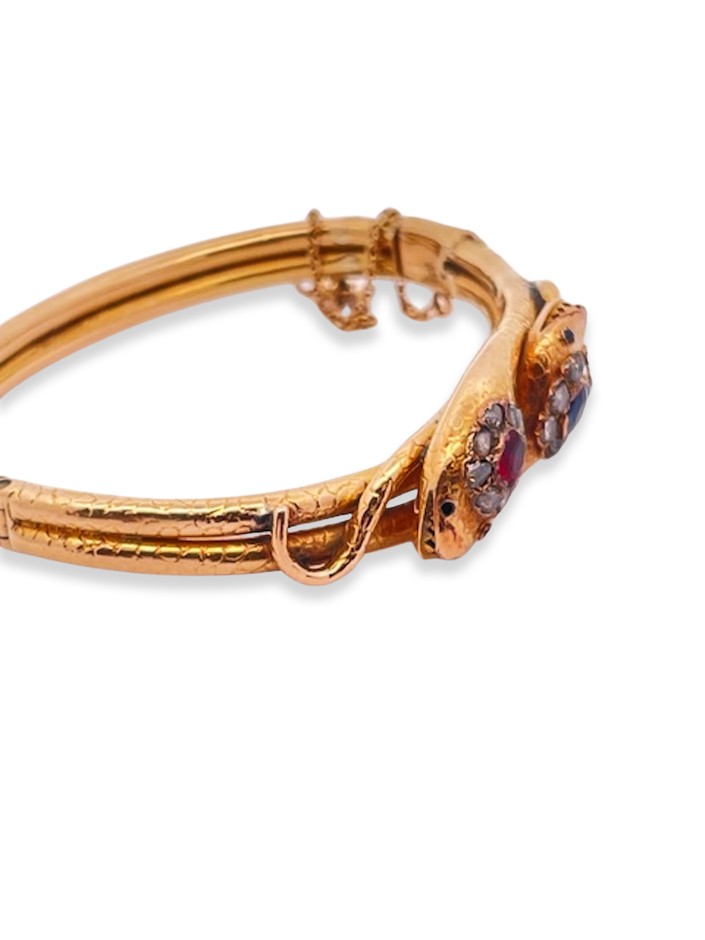 Antique Snake Bracelet Double head and body 18K 1880's