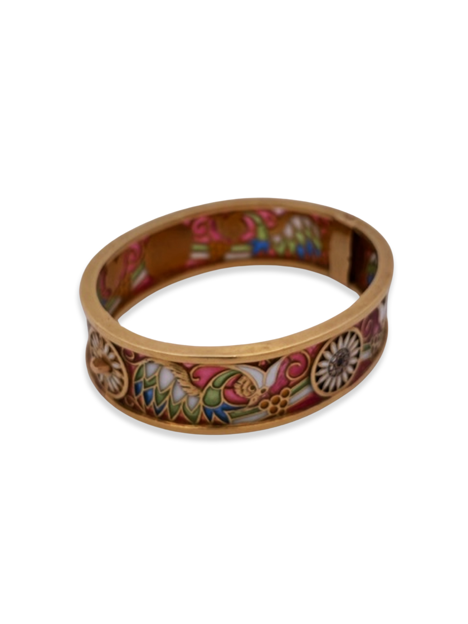 Masriera Y Carreras Plique a Jour Bracelet 18K