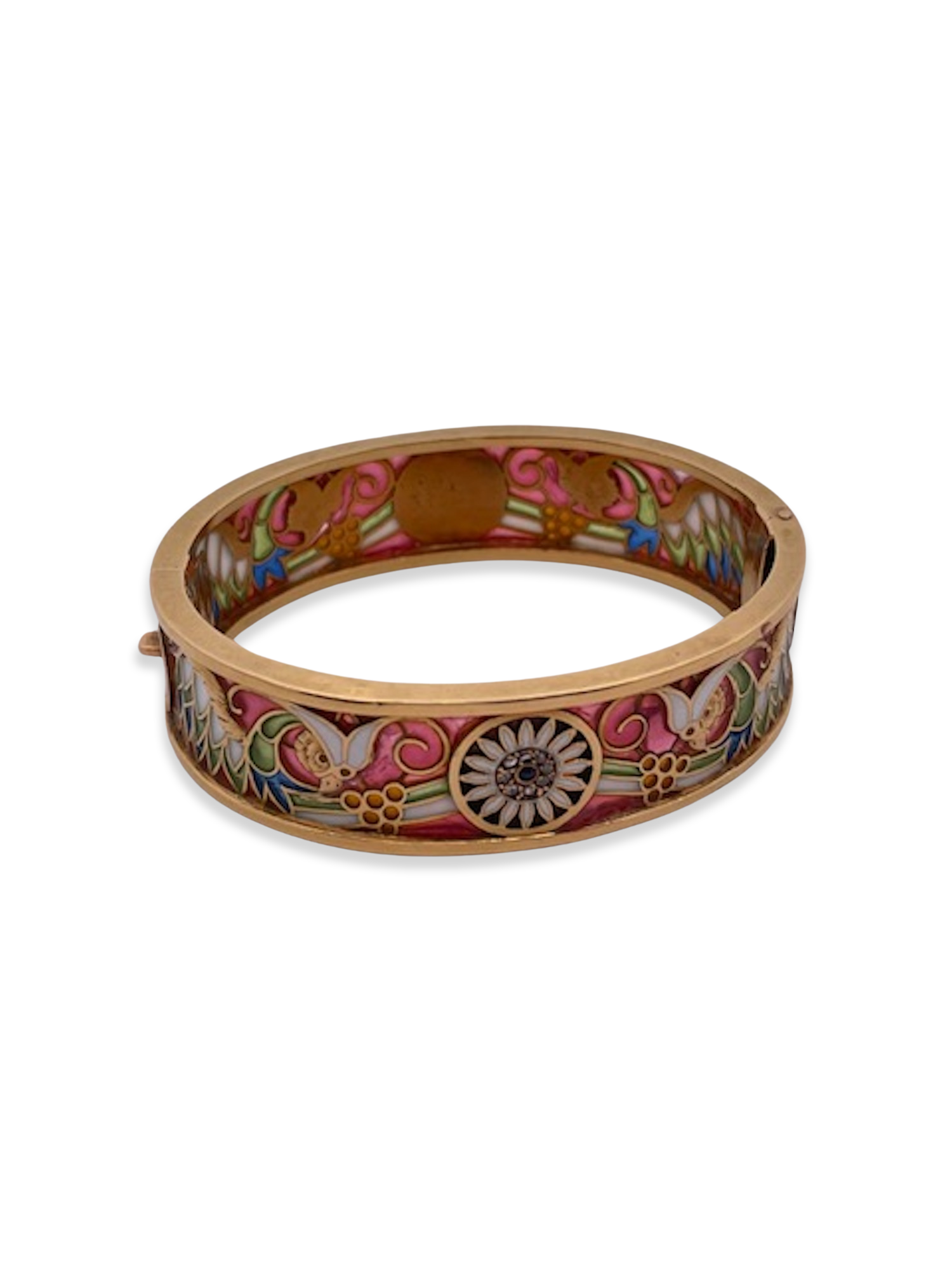 Masriera Y Carreras Plique a Jour Bracelet 18K