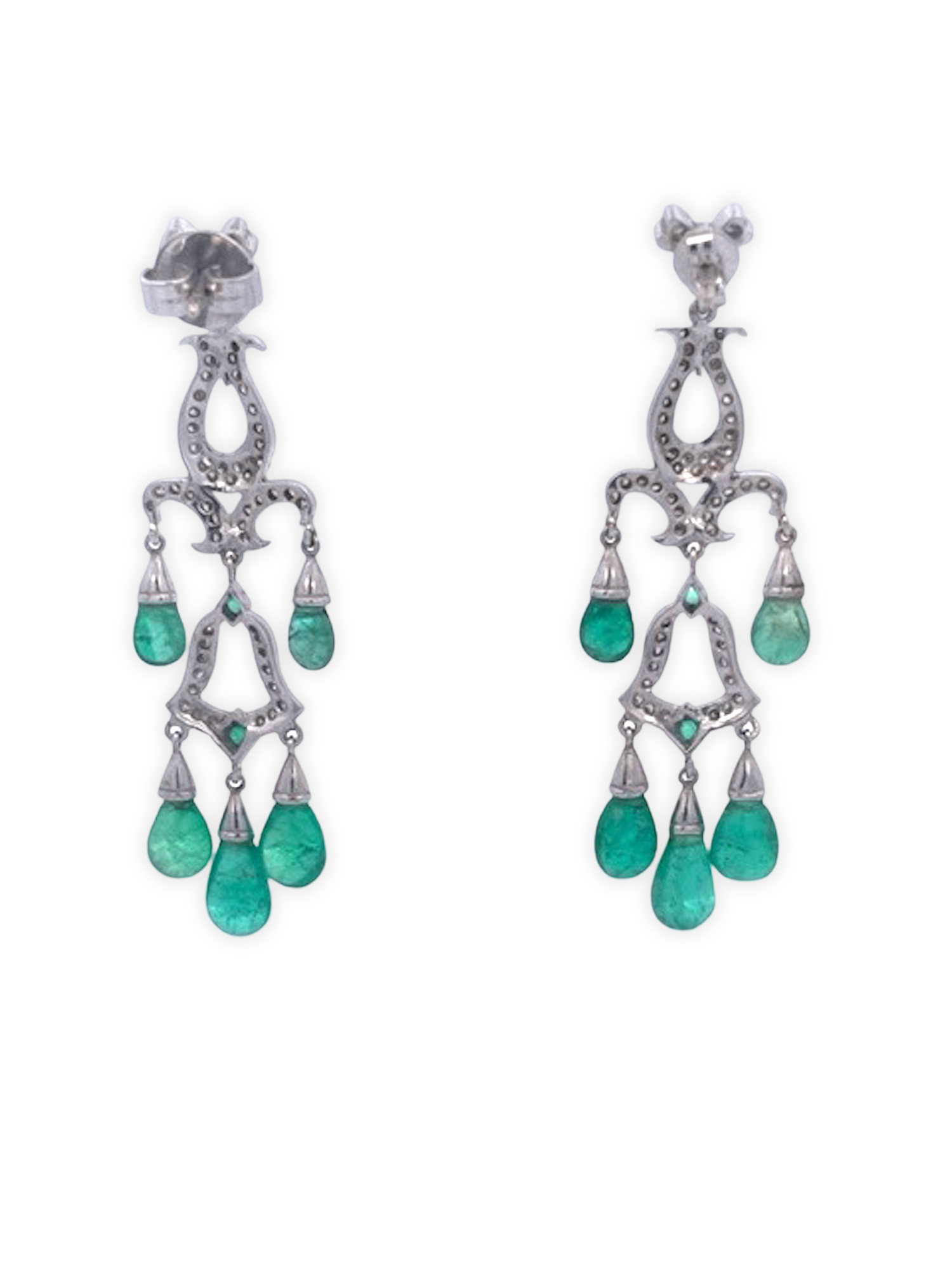 14K gold chandelier earrings