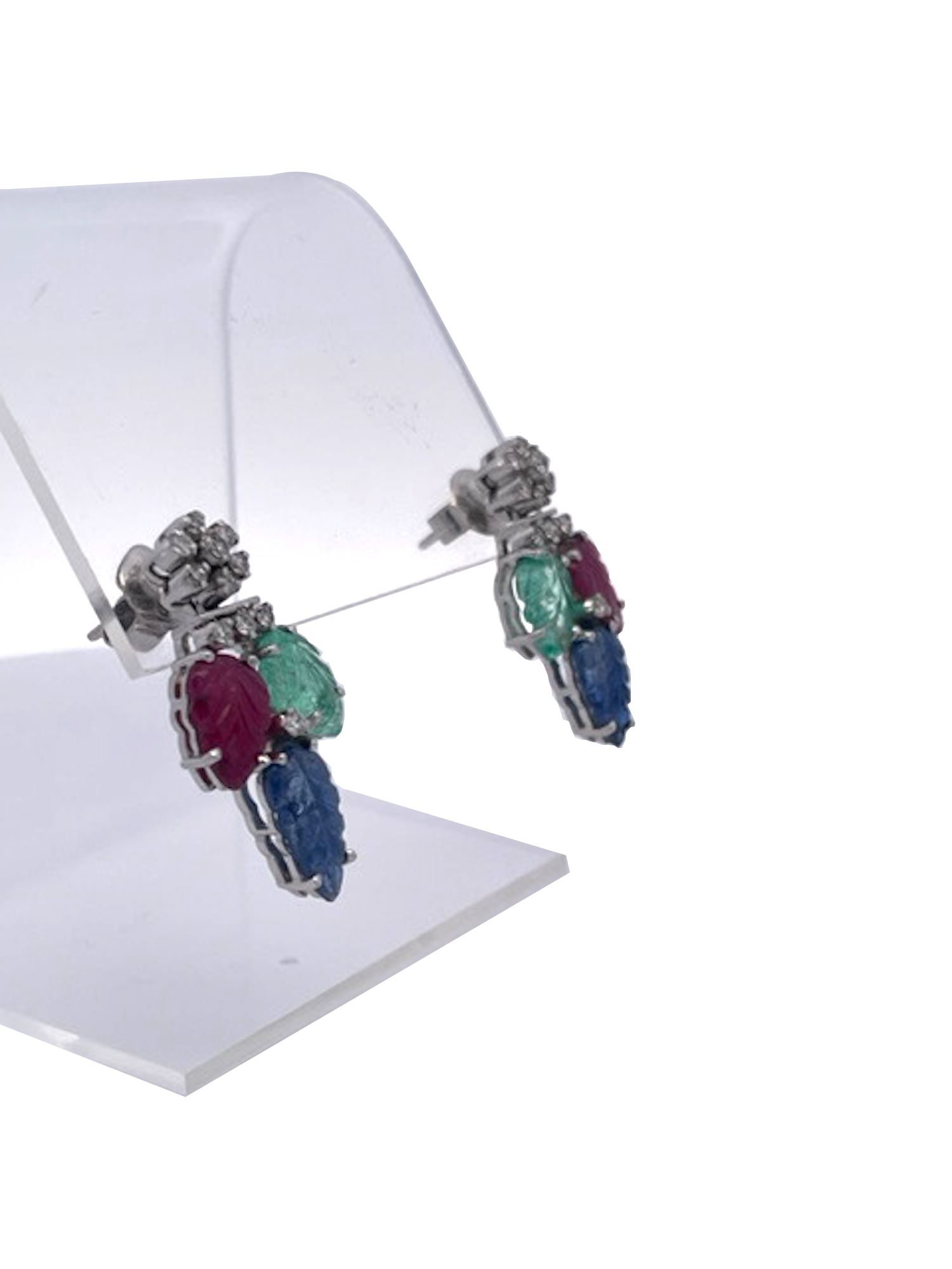 Tutti Frutti style earrings