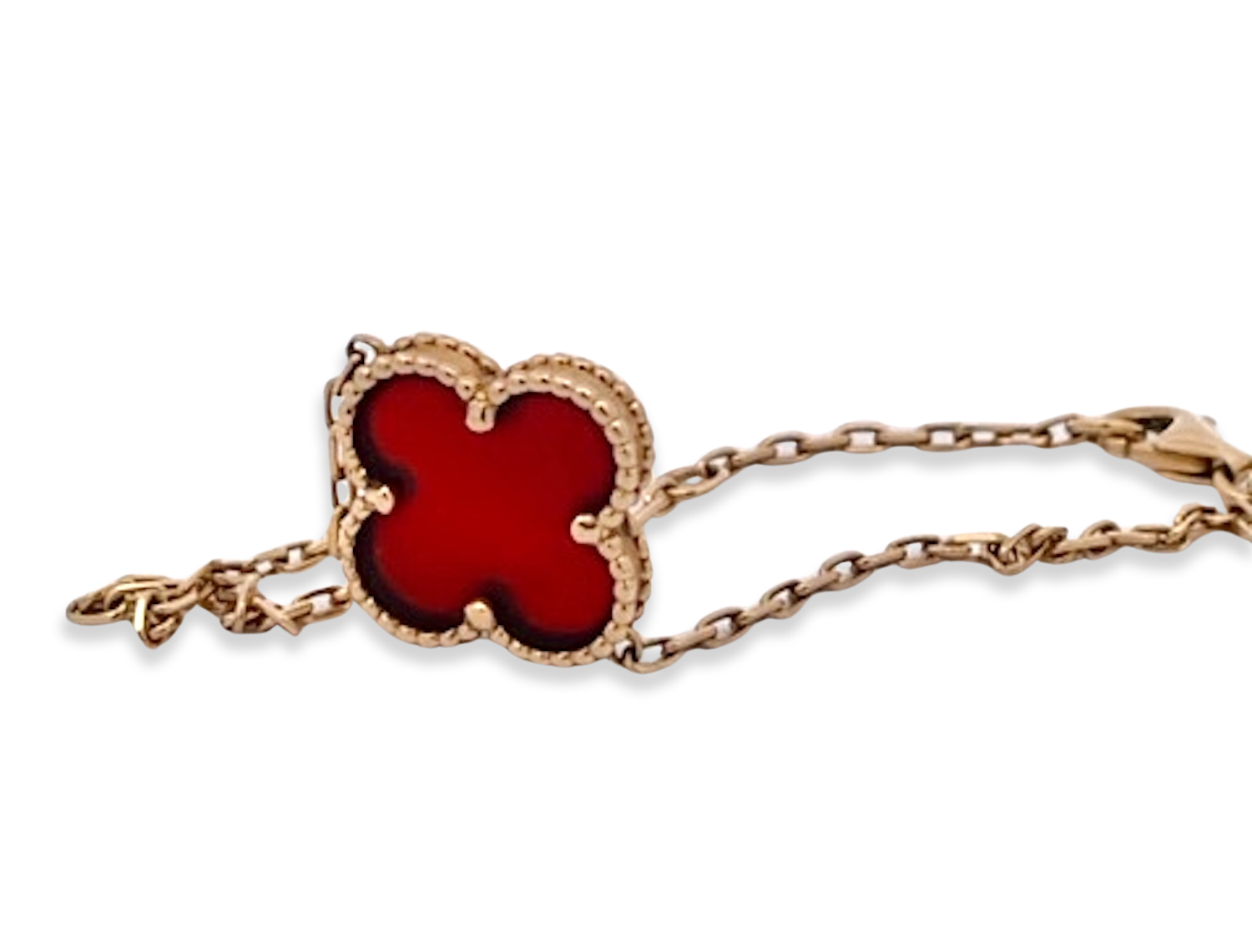 Van Cleef Arpels single clover bracelet in gold