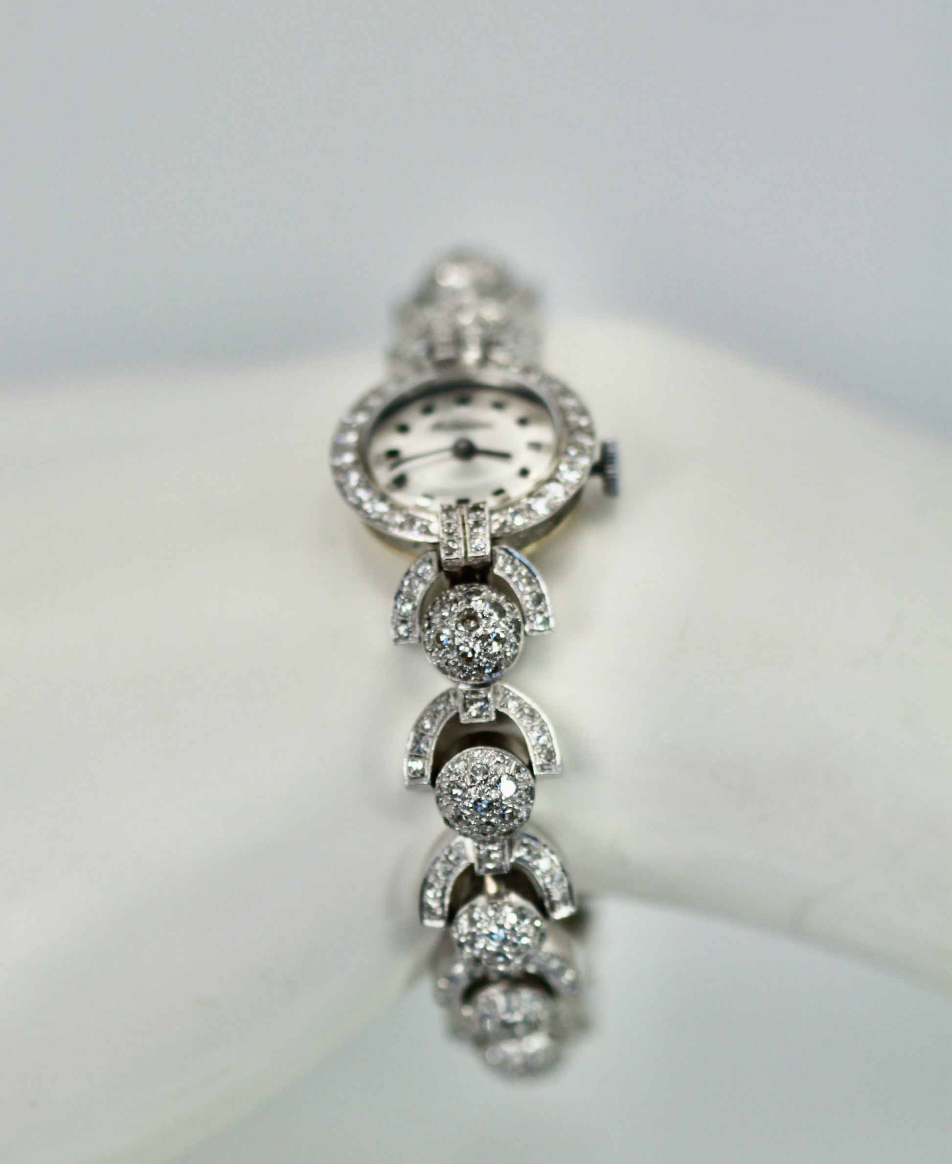 Mid-century diamond watch