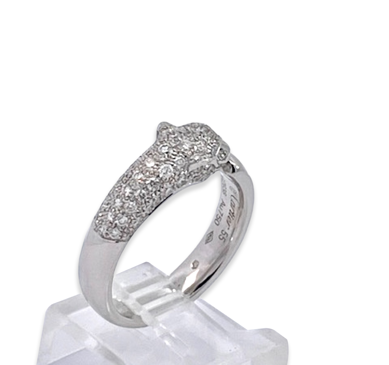 Cartier gold Panthere ring with animal head design