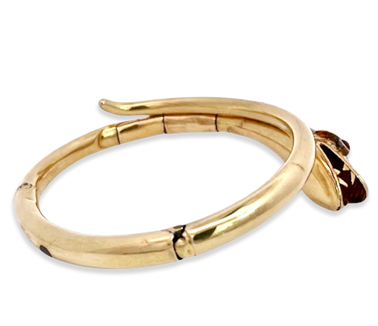 Vintage snake bracelet, 14K gold