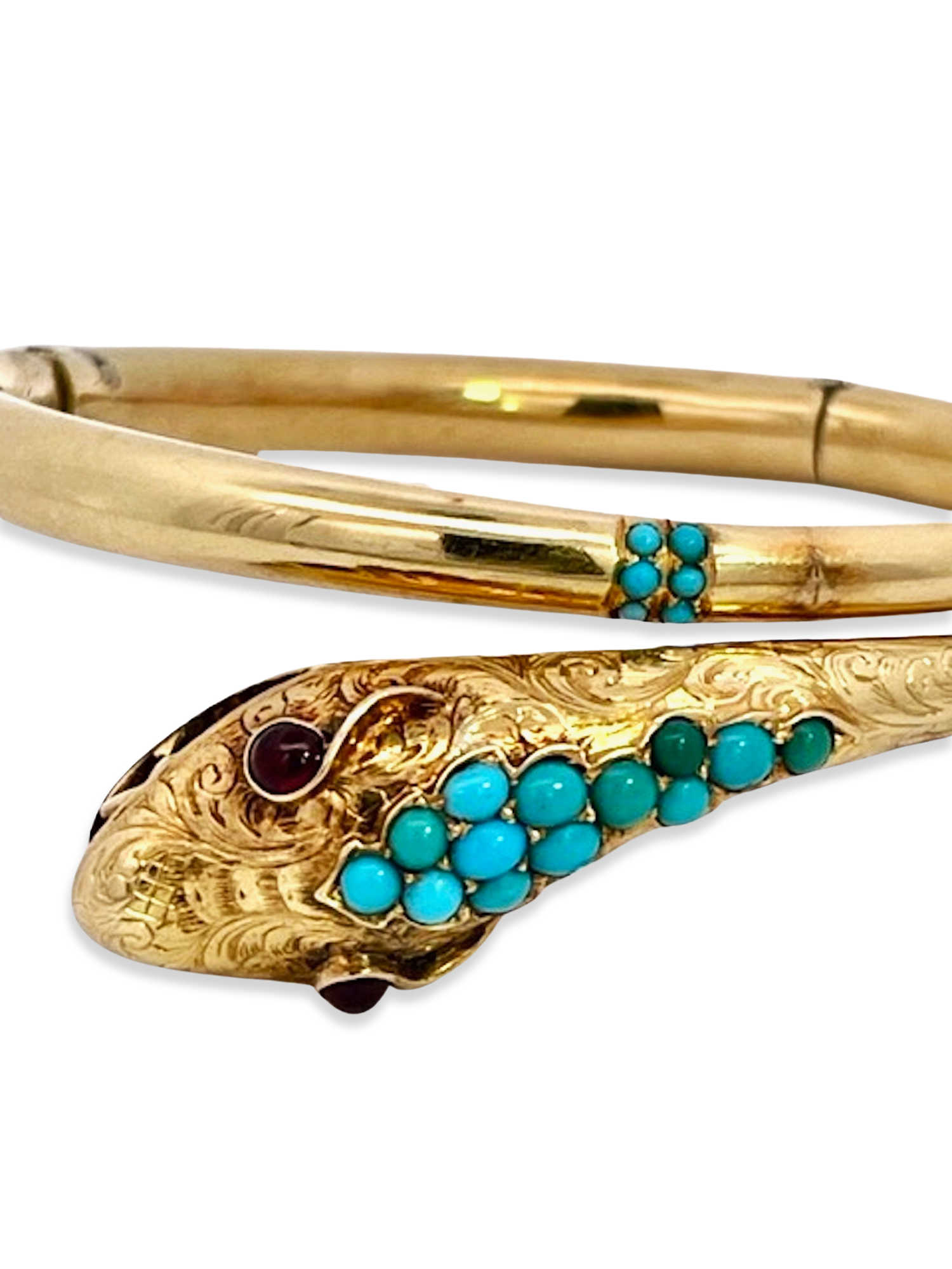 Vintage snake bracelet, 14K gold