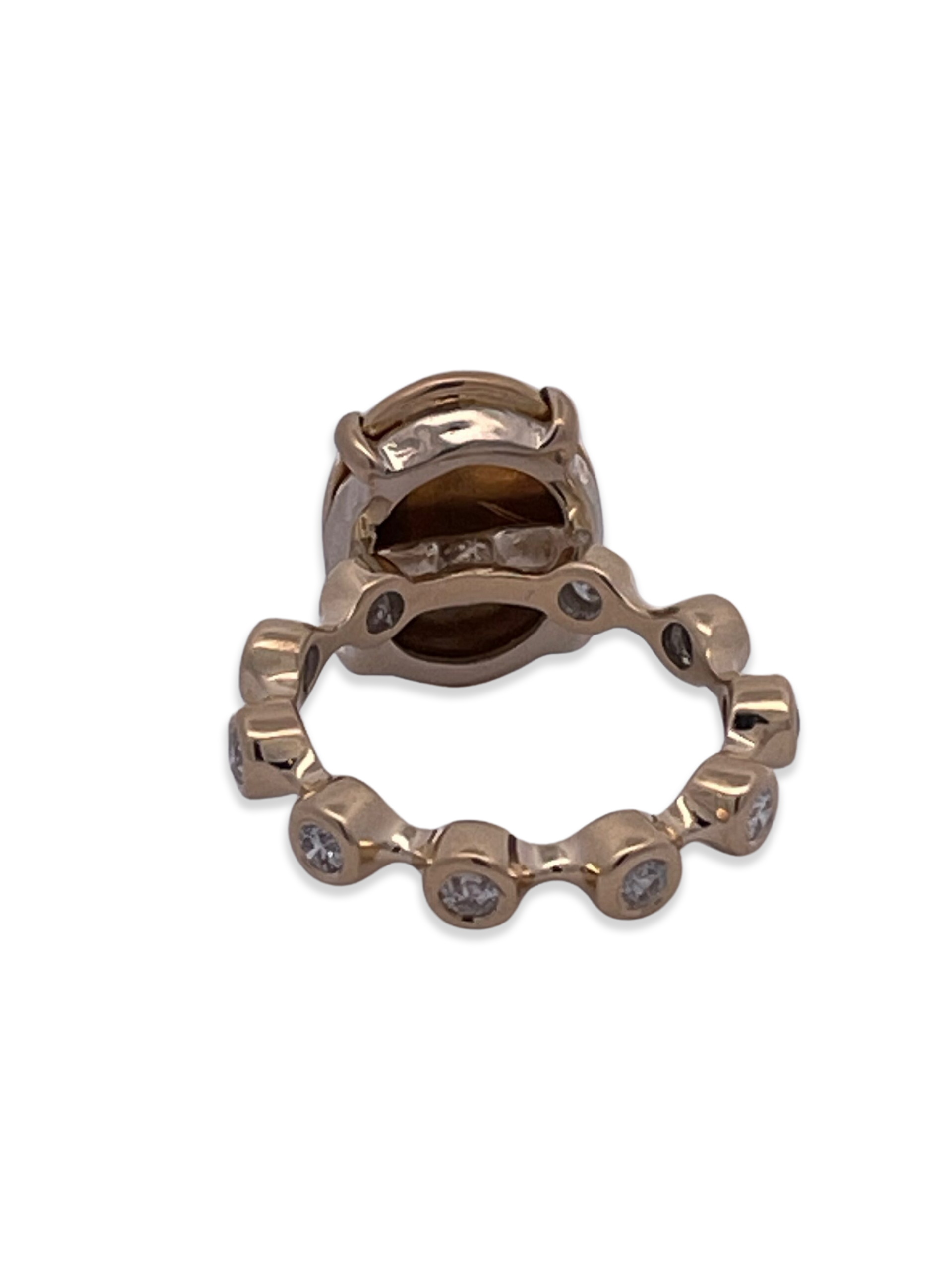 Lady portrait cameo ring