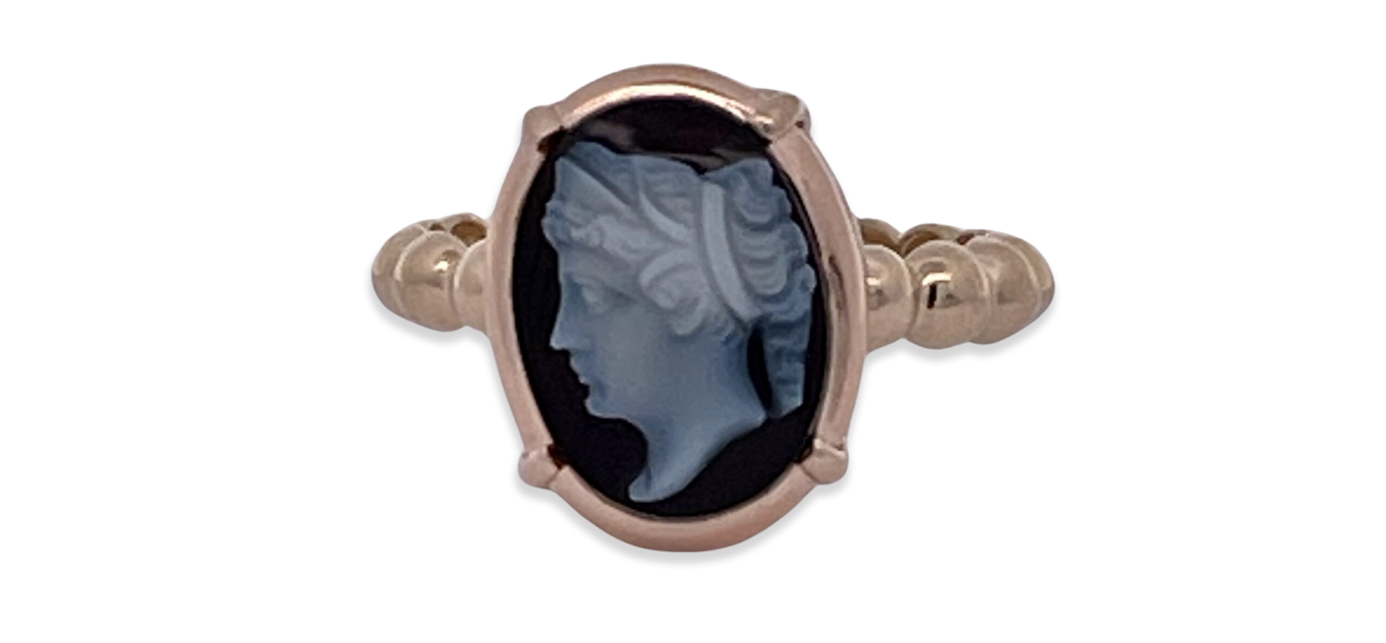 Antique lady cameo ring