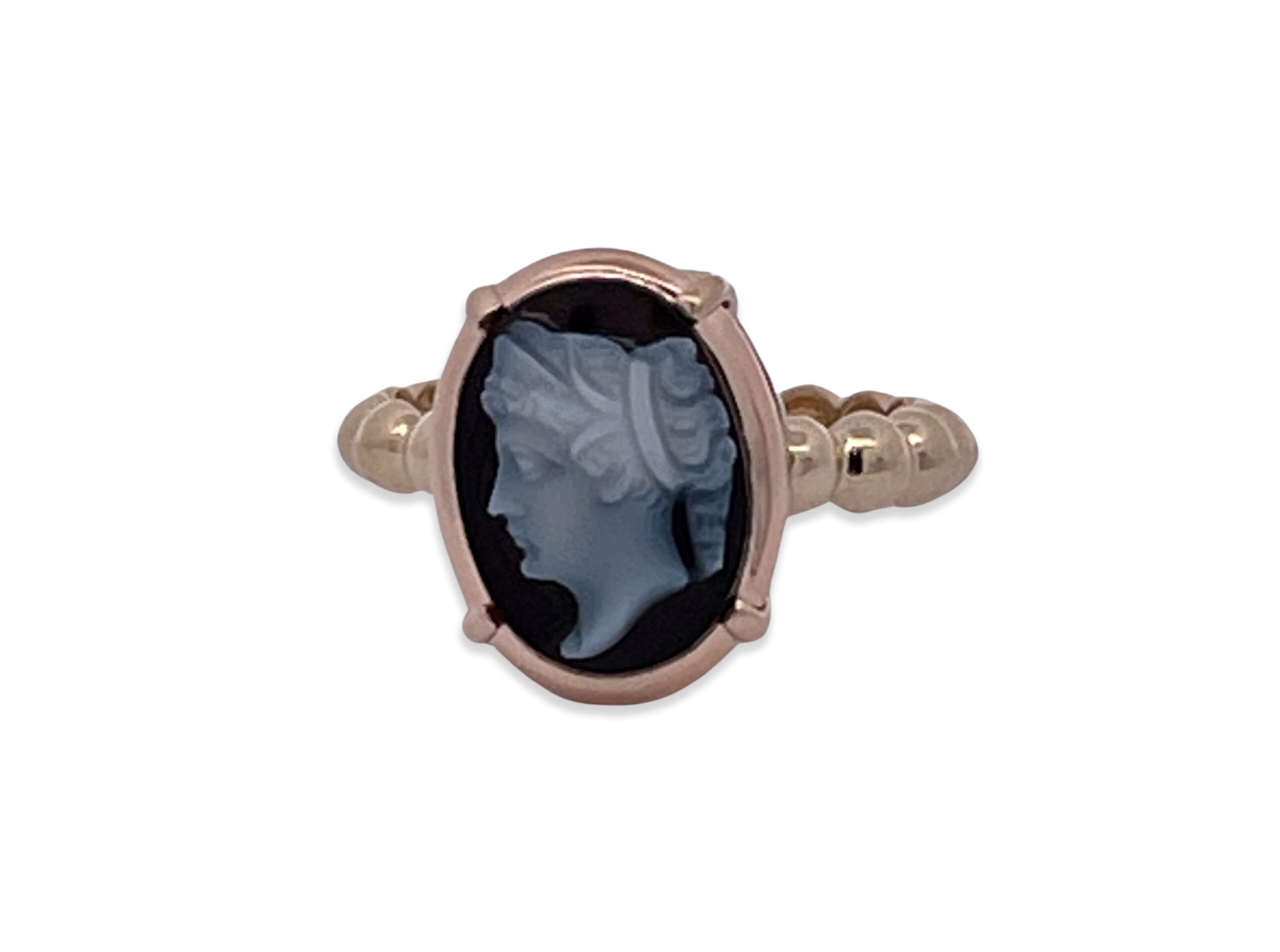 Antique lady cameo ring