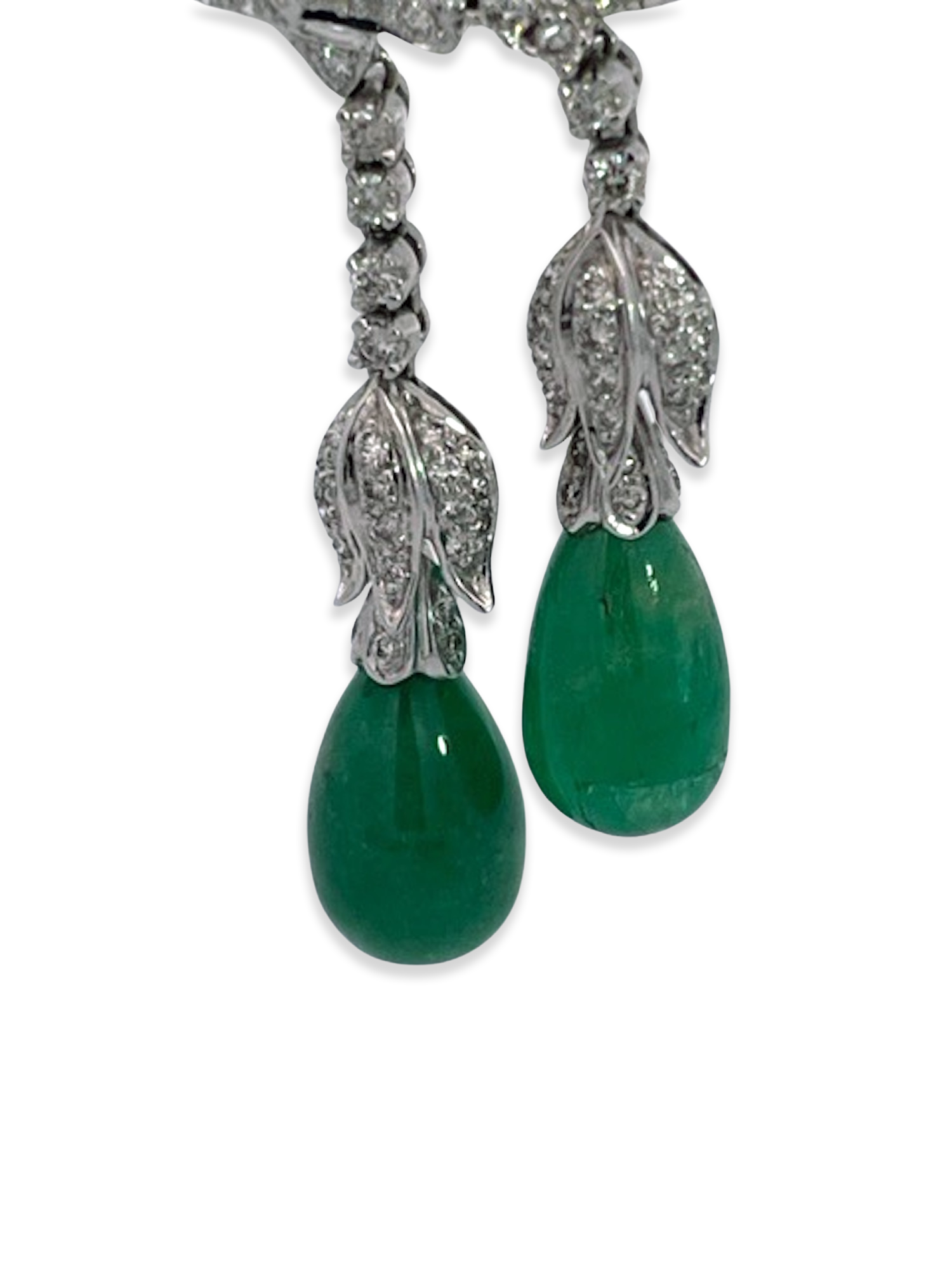 Encrusted circle pin, 18K gold