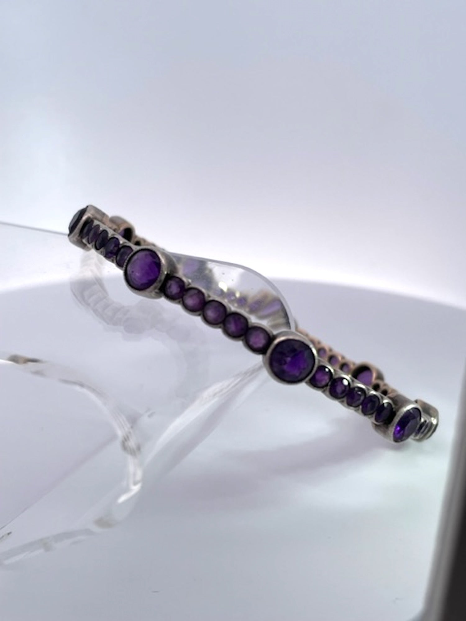 19th-century amethyst bangle