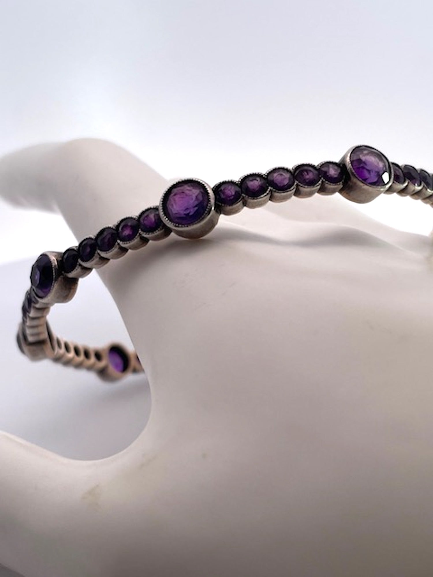 19th-century amethyst bangle