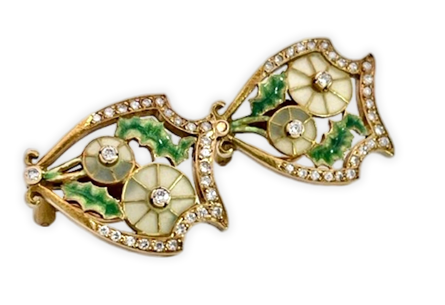 Masriera 18K enamel earrings