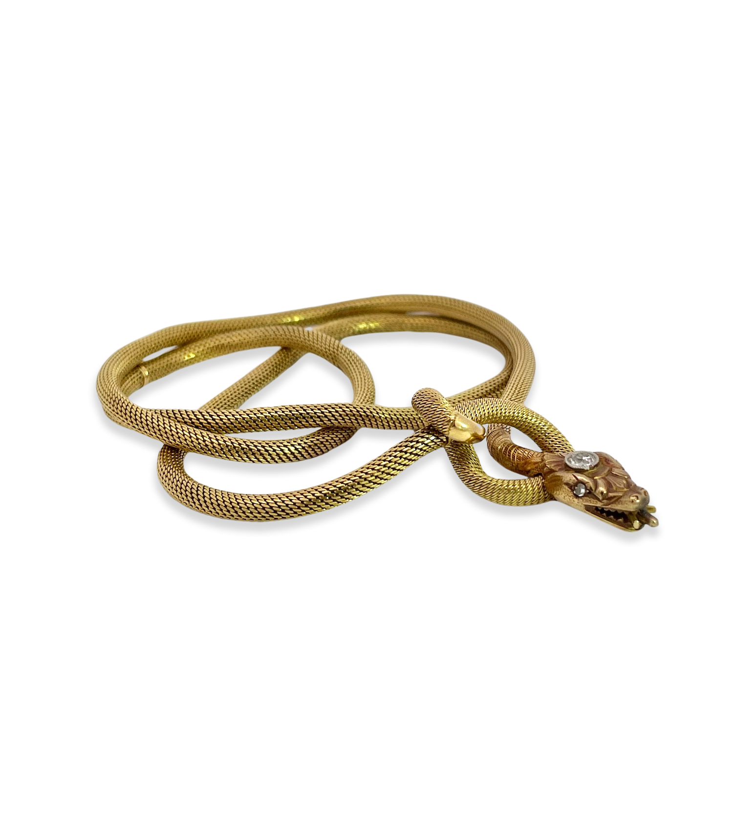 Circa 1900 snake necklace