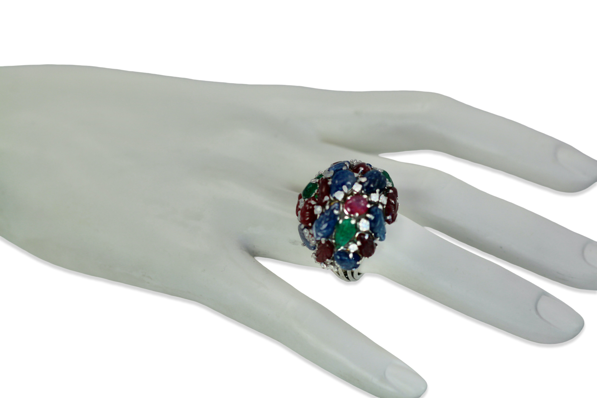 Huge Tutti Frutti gem ring